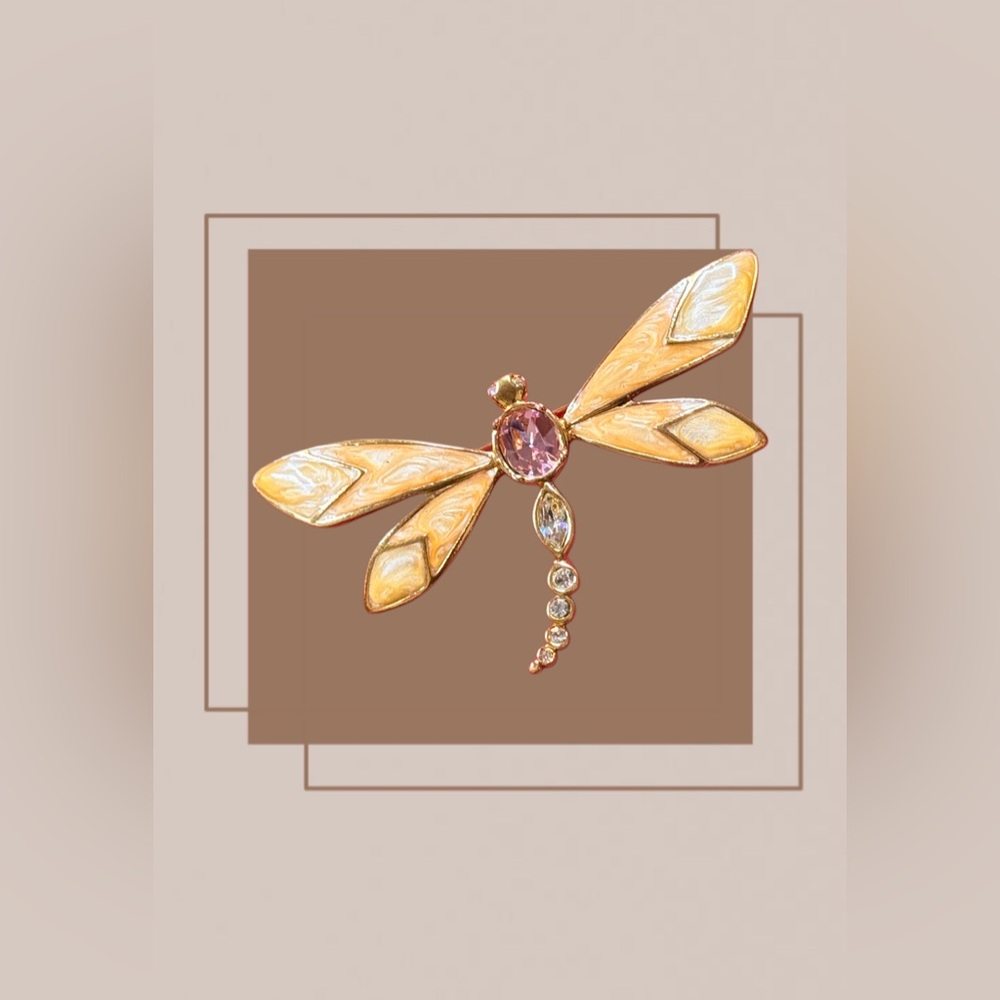 Vintage Kenneth Jay Lane AVON Dragonfly Brooch
